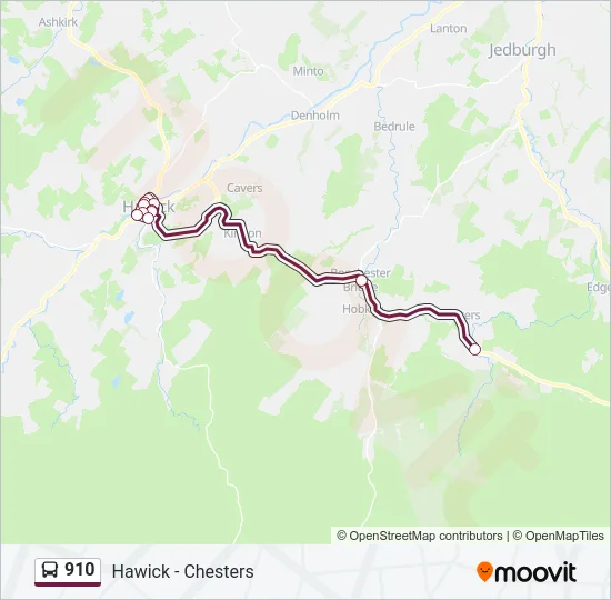 910 Bus Line Map