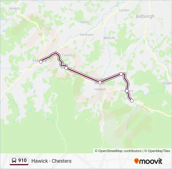 910 Route: Schedules, Stops & Maps - Hawick (Updated)