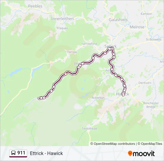 911 Bus Line Map