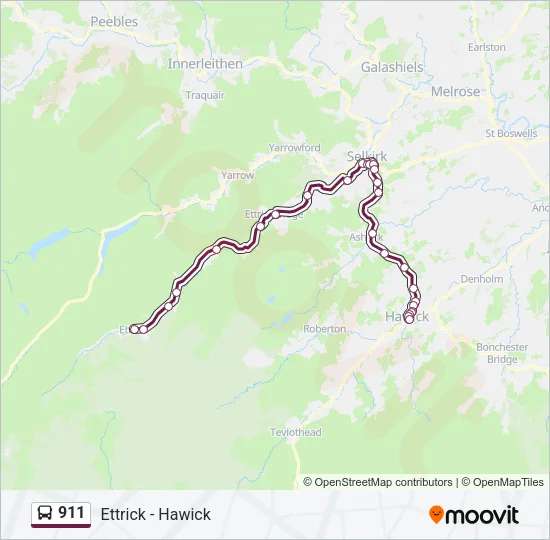 911 Bus Line Map