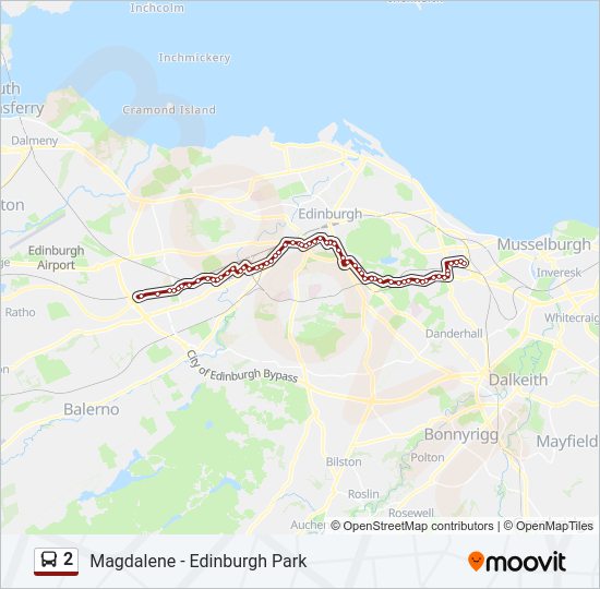 2 Bus Line Map