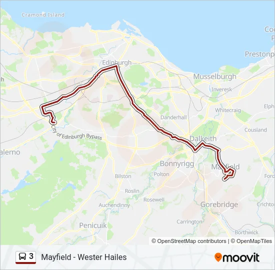 3 Bus Line Map