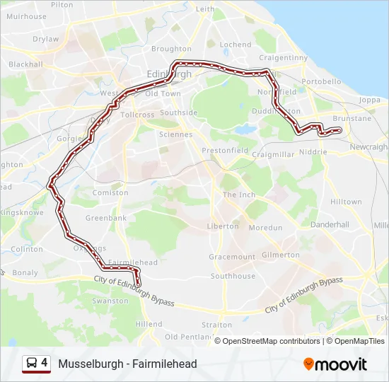 4 Bus Line Map