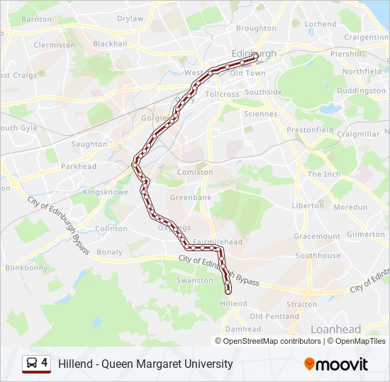 4 bus Line Map