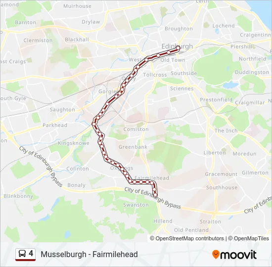 4 Bus Line Map