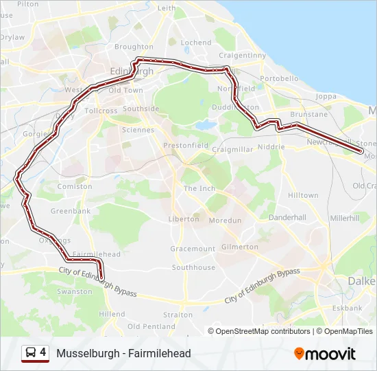 4 Bus Line Map