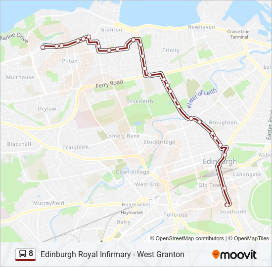 8 Route: Schedules, Stops & Maps - South Side (Updated)