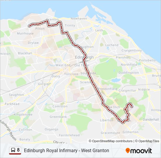 8 Route: Schedules, Stops & Maps - Granton (Updated)