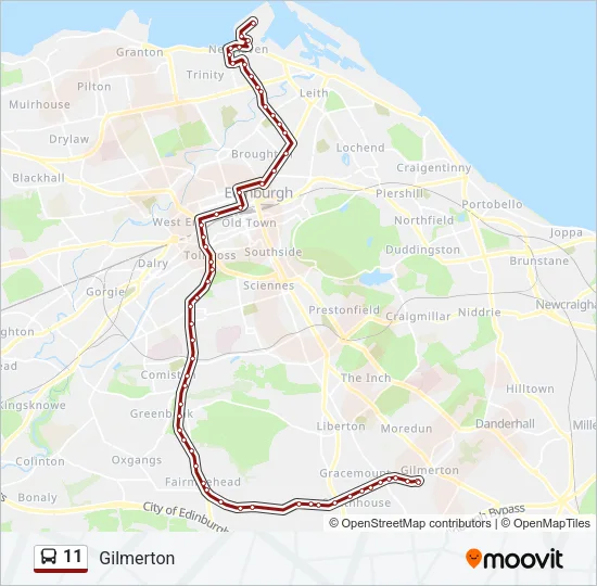11 Bus Line Map
