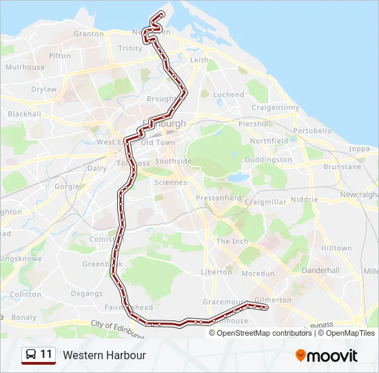 11 Bus Line Map