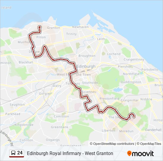 24 Bus Line Map