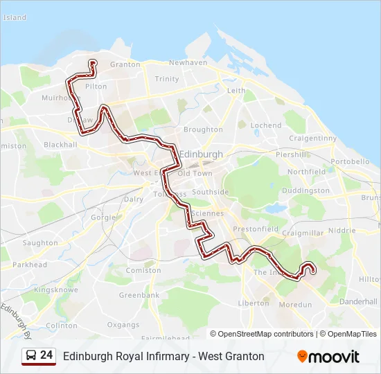24 Bus Line Map