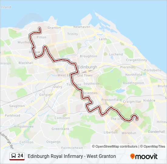 24 Bus Line Map