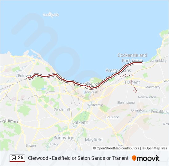 26 Route Schedules, Stops & Maps Edinburgh (Updated)