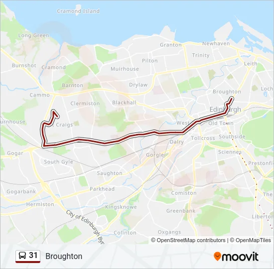 31 Bus Line Map