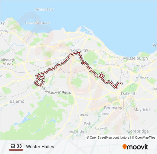 33 Bus Line Map