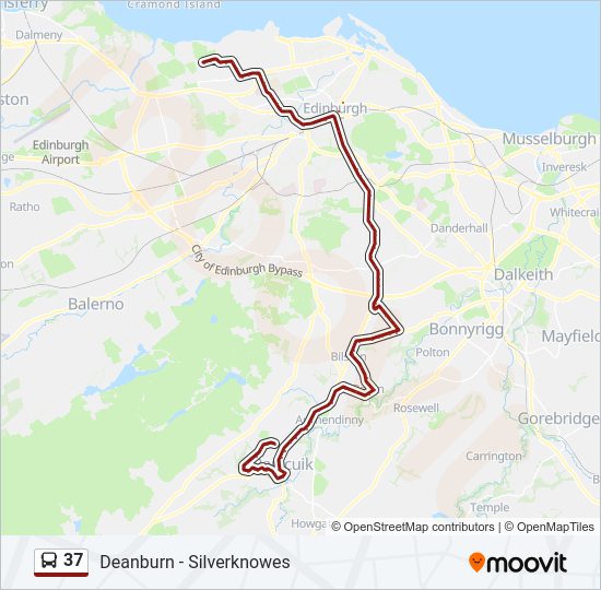 37 Bus Line Map