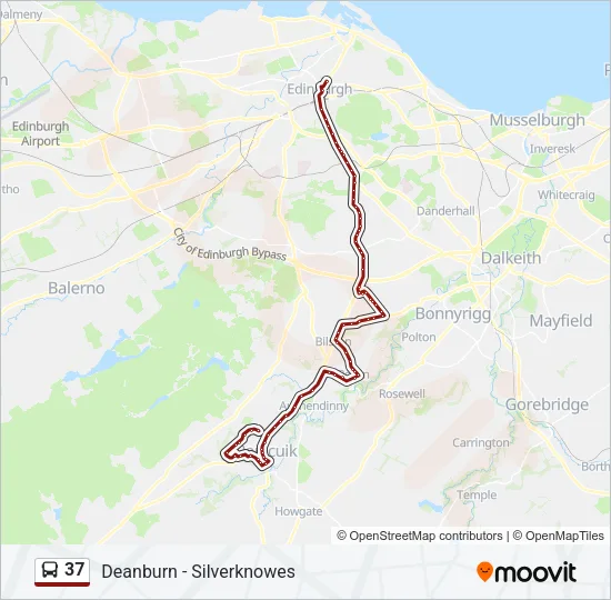 37 Bus Line Map