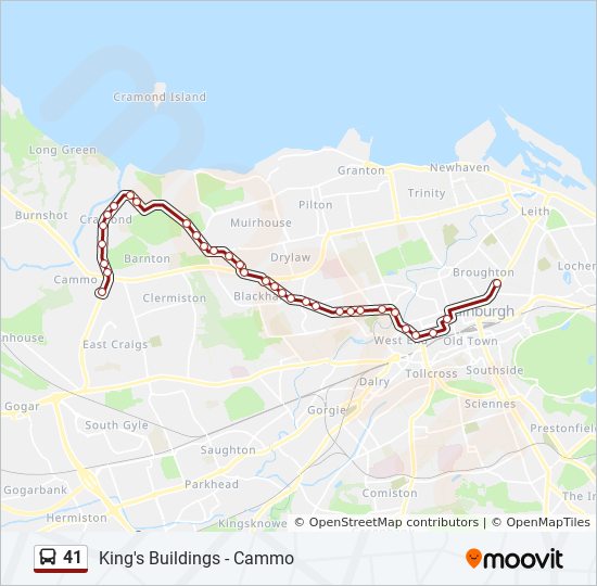 Bus 41 Route Map 41 Route: Schedules, Stops & Maps - Broughton (Updated)