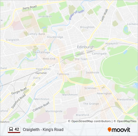 Bus 42 Route Map 42 Route: Schedules, Stops & Maps - Duddingston (Updated)