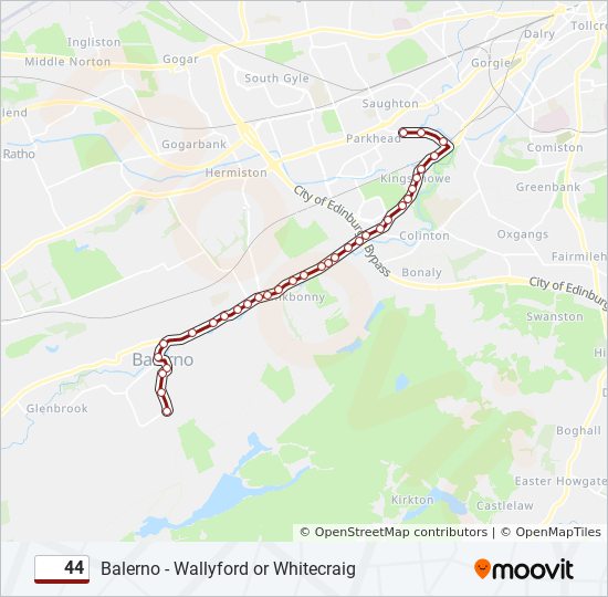 44 Route: Schedules, Stops & Maps - Longstone (Updated)