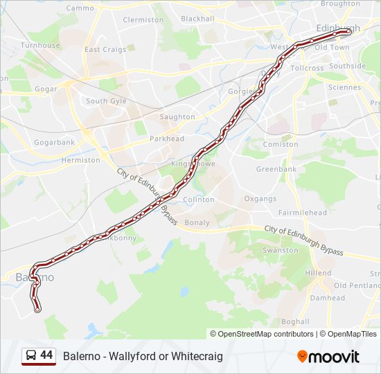 44-route-schedules-stops-maps-edinburgh-updated