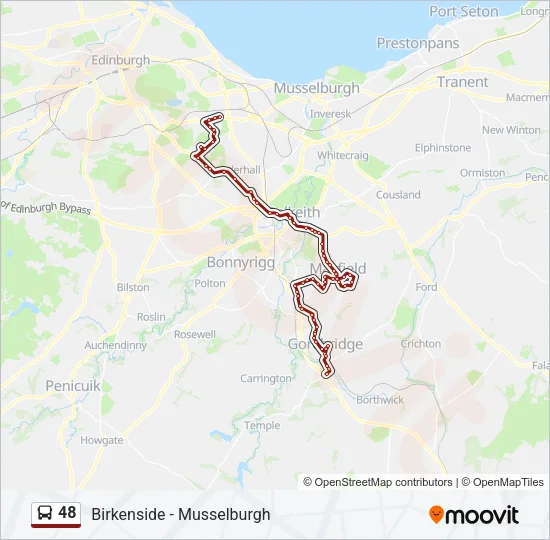 48 Bus Line Map