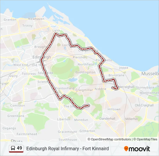 49 Bus Line Map