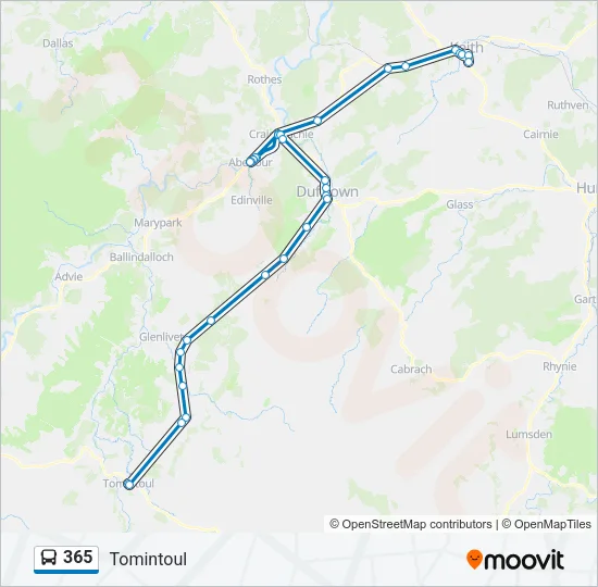 365 Bus Line Map