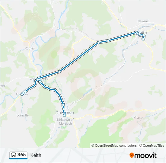 365 Bus Line Map
