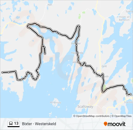 13 Bus Line Map