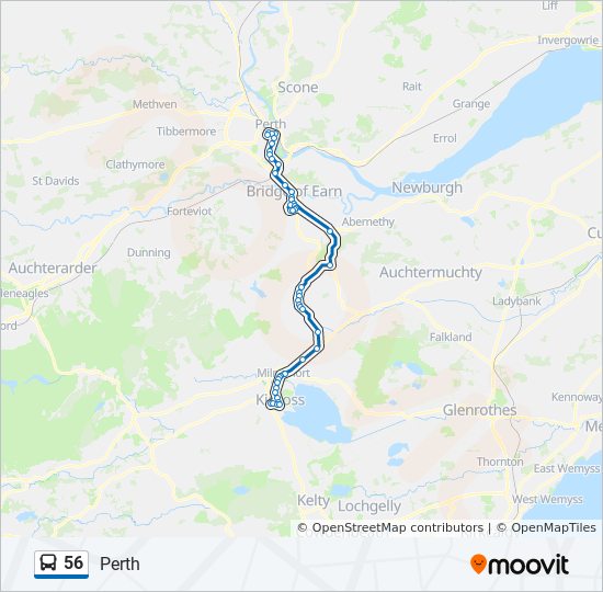 Bus 56 Route Map 56 Route: Schedules, Stops & Maps - Perth (Updated)