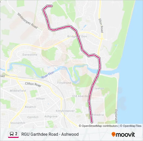 2 Bus Line Map