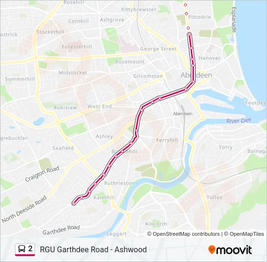 2 Bus Line Map