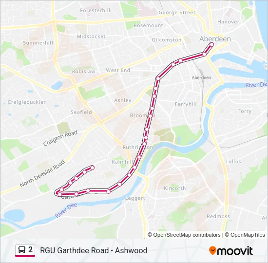 2 Bus Line Map