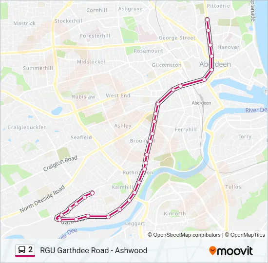 2 Bus Line Map