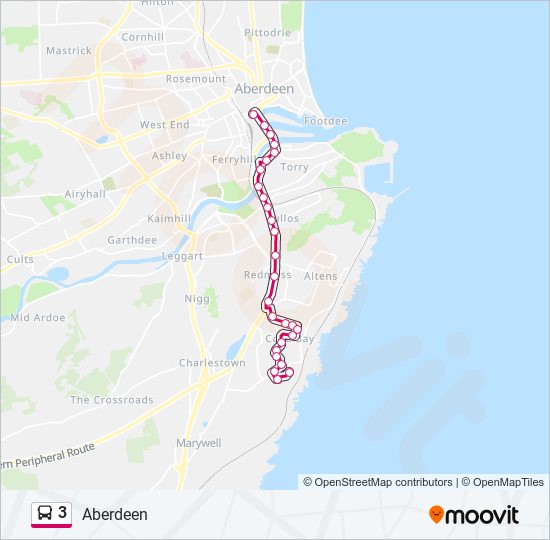 3 Bus Line Map