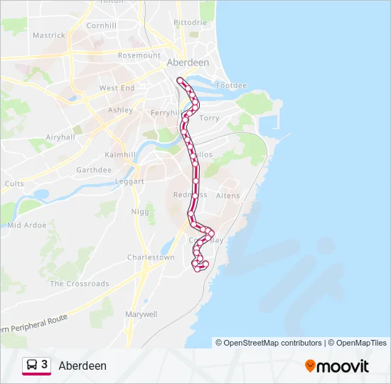 3 Bus Line Map