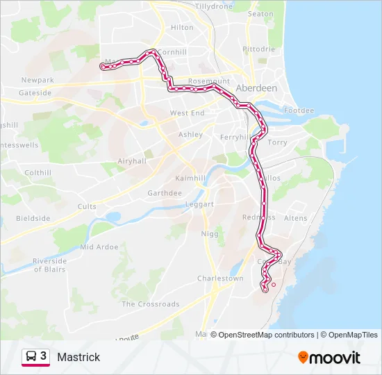 3 Bus Line Map
