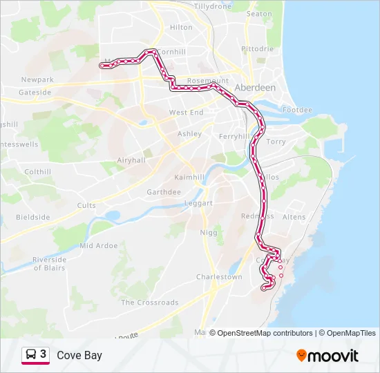 3 Bus Line Map