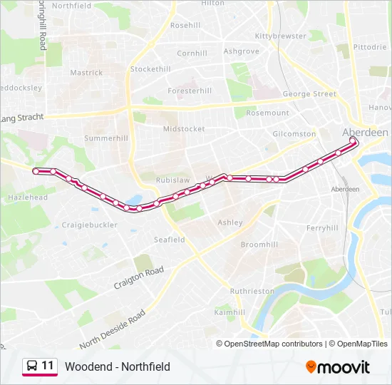 11 Bus Line Map