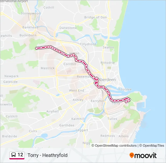 12 Bus Line Map