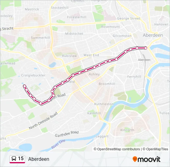 15 Bus Line Map