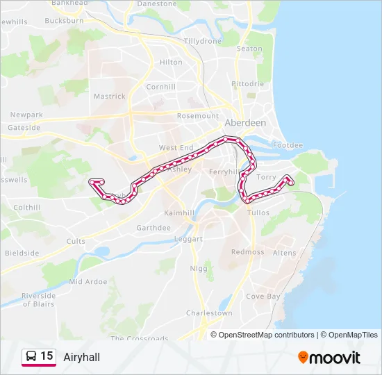 15 Bus Line Map