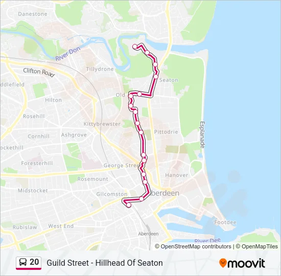 20 Bus Line Map