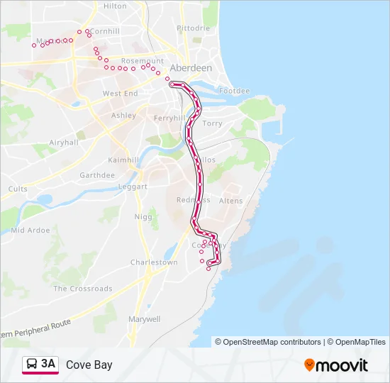 3A Bus Line Map