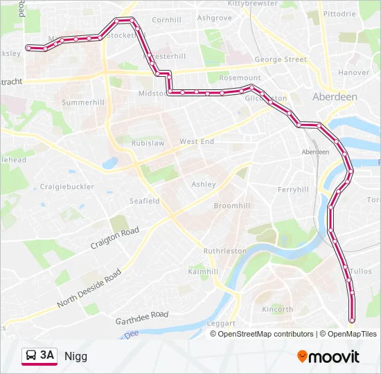 3A Bus Line Map