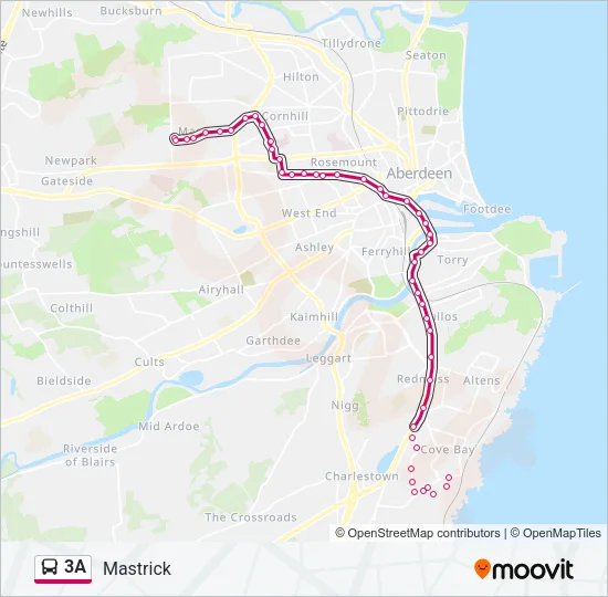 3A Bus Line Map