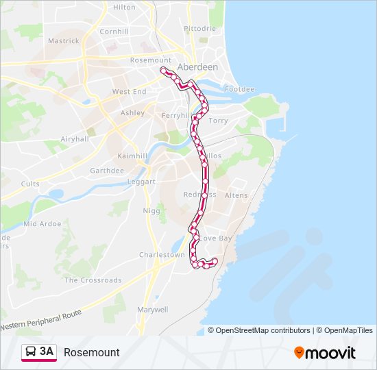 3A Bus Line Map