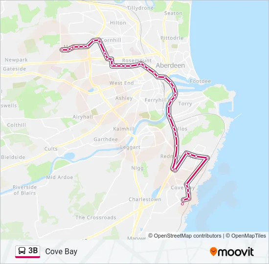 3B Bus Line Map